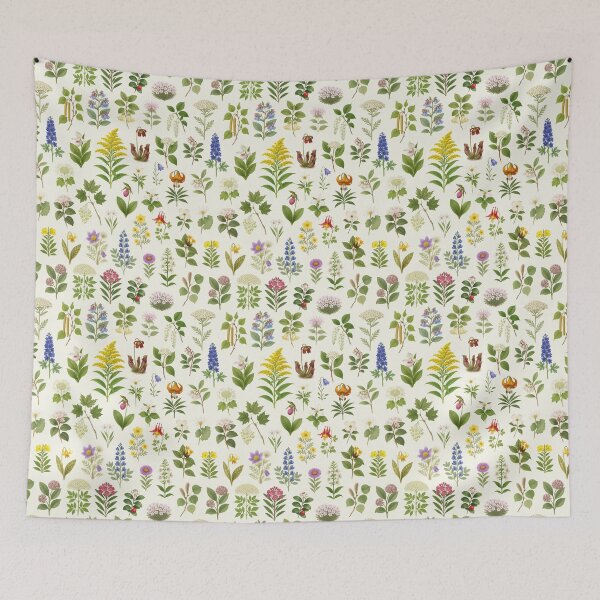Item preview, Flowers of Canada Retro Botanical Plant Identification Chart designed and sold by kakarikihill.