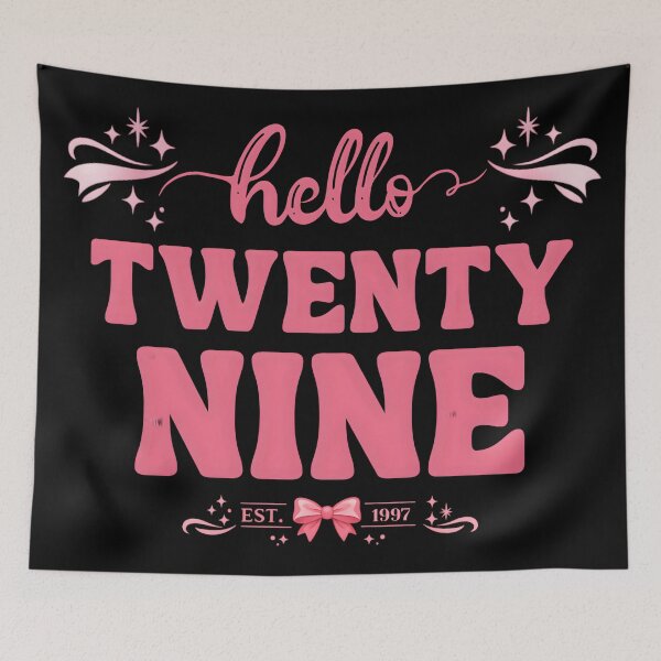 Item preview, Hello 29 Coquette Birthday – Cute Bow Aesthetic 29th Birthday Girl Gift designed and sold by Teetreasure2.