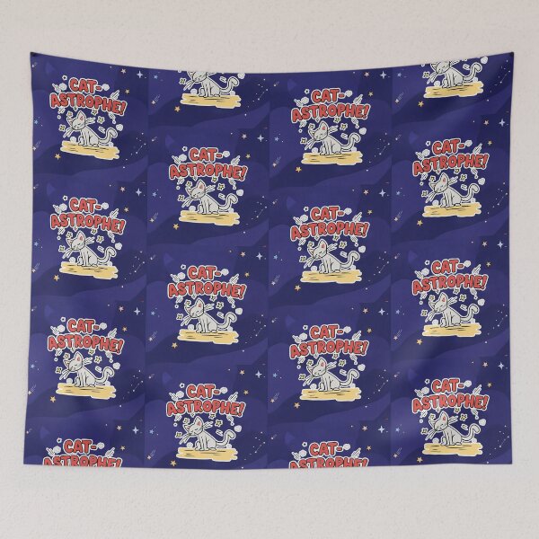 Item preview, Cat-astrophe! Funny Dizzy Cat Cartoon designed and sold by Taridesign.
