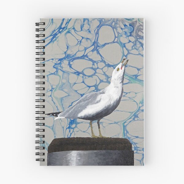 Item preview, Gull Screaming at the Sky designed and sold by Magpie's Miscellany.