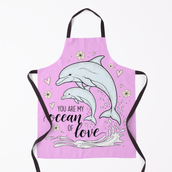 Item preview, You Are My Ocean of Love – Mother and Baby Dolphin Jumping Together designed and sold by Sea Gem.