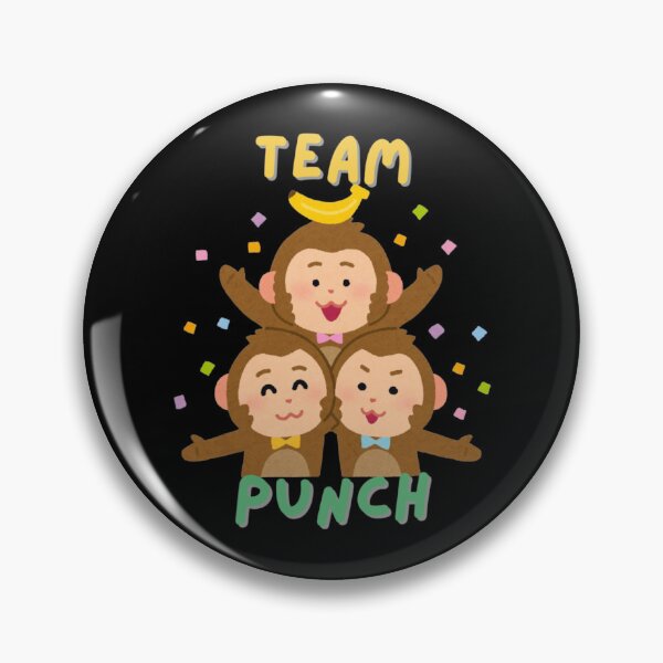 Item preview, Team Punch Monkeys - Cute Trio Squad & Banana Party Illustration designed and sold by Yasmine Mohammed.