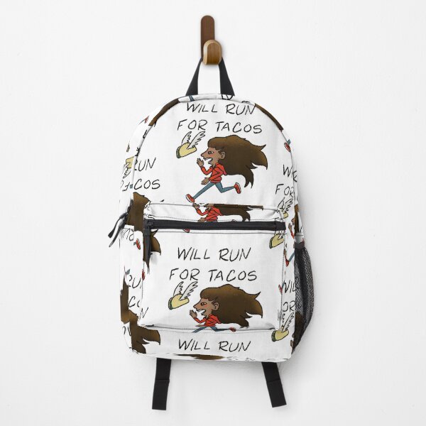 Item preview, "Will Run For Tacos Funny Runner - Winged Taco Motivation Art designed and sold by TheArtOfTreble.