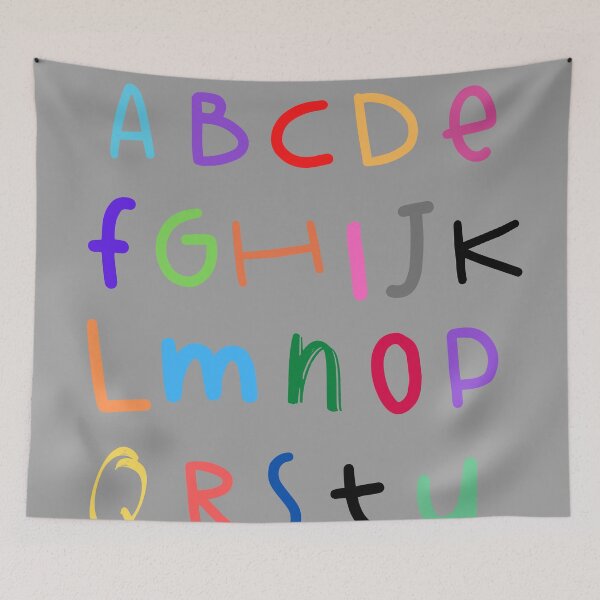 Item preview, ABC in colorful letters designed and sold by MadTeaDesign.
