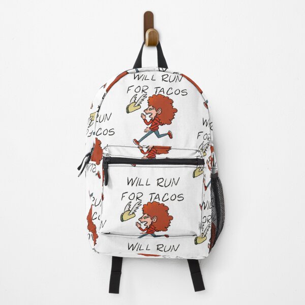 Item preview, Will Run For Tacos Funny Runner - Winged Taco Motivation Art designed and sold by TheArtOfTreble.