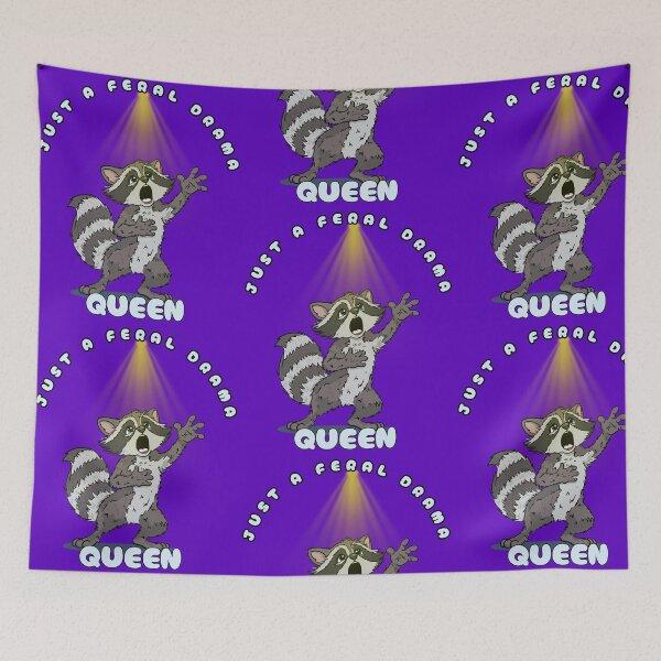 Item preview, Just A Feral Drama Queen designed and sold by Kate Miller Illustrator.