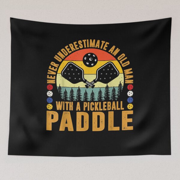 Item preview, Never Underestimate An Old Man With a Pickleball Paddle Men designed and sold by Boutkimaewab.