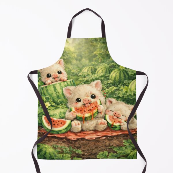 Item preview, Cute Piglets With Watermelon Sticker designed and sold by jgvisualarts.