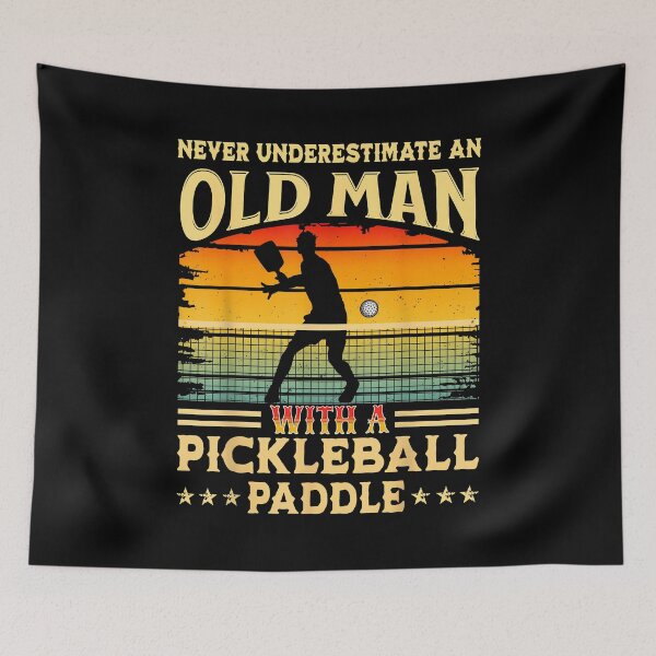 Item preview, Never Underestimate An Old Man With A Pickleball Paddle designed and sold by Boutkimaewab.