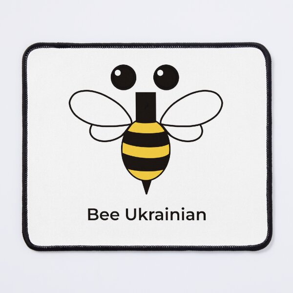 Item preview, Bee Ukrainian — Minimalist Bee Typography Design designed and sold by Lacritsa .