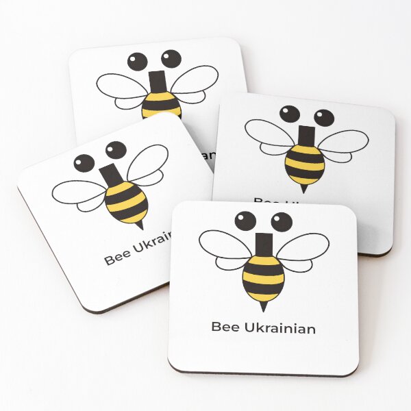 Item preview, Bee Ukrainian — Minimalist Bee Typography Design designed and sold by Lacritsa .