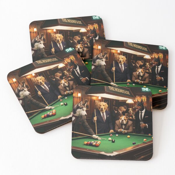 Item preview, Dogs Playing Billiards designed and sold by Tavo04rodriguez.