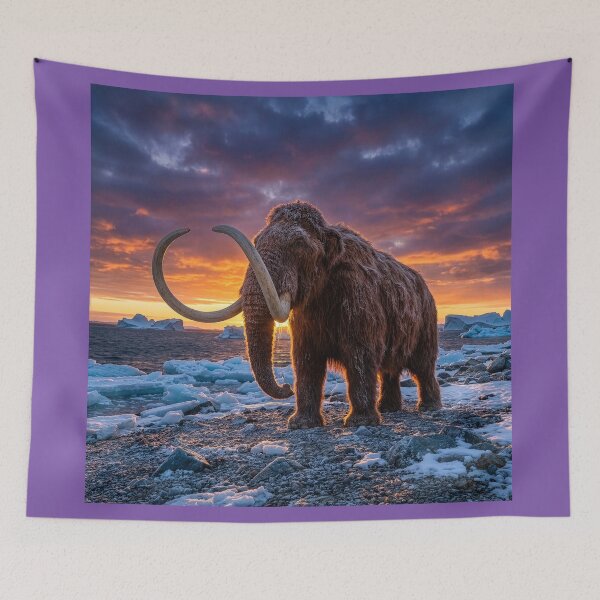 Item preview, Wooly Mammoth on Arctic Shore designed and sold by Tridentulus.