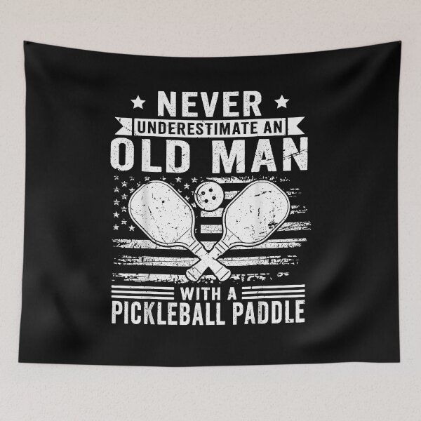 Item preview, Never Underestimate an Old Man with a Pickleball Paddle Men designed and sold by Boutkimaewab.