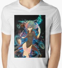 Camiseta de cuello en V Reina de la Telequinesia