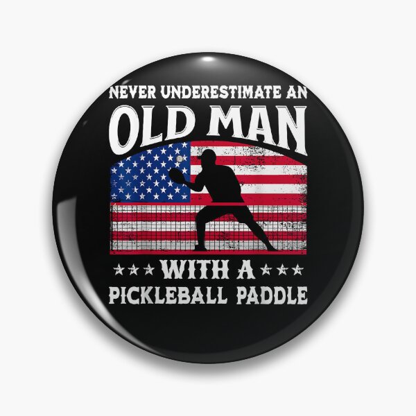 Item preview, Never Underestimate An Old Man With A Pickleball Paddle designed and sold by Boutkimaewab.
