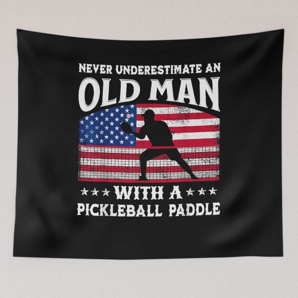 Item preview, Never Underestimate An Old Man With A Pickleball Paddle designed and sold by Boutkimaewab.