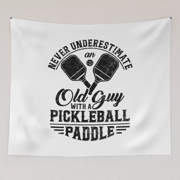 Item preview, Never Underestimate An Old Guy With A Pickleball Paddle designed and sold by Boutkimaewab.