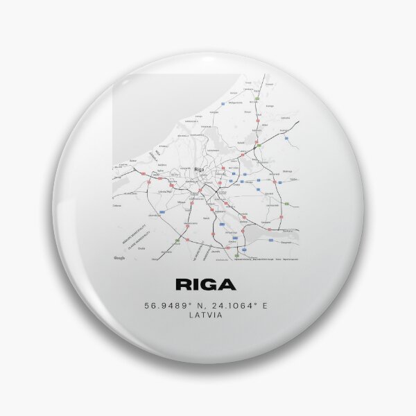 Item preview, Riga Latvia Coordinates Print | Capital City | Minimalist Baltic Wall Art designed and sold by RM-Journey.