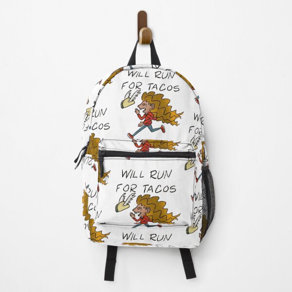 Item preview, Will Run For Tacos Funny Runner - Winged Taco Motivation Art designed and sold by TheArtOfTreble.