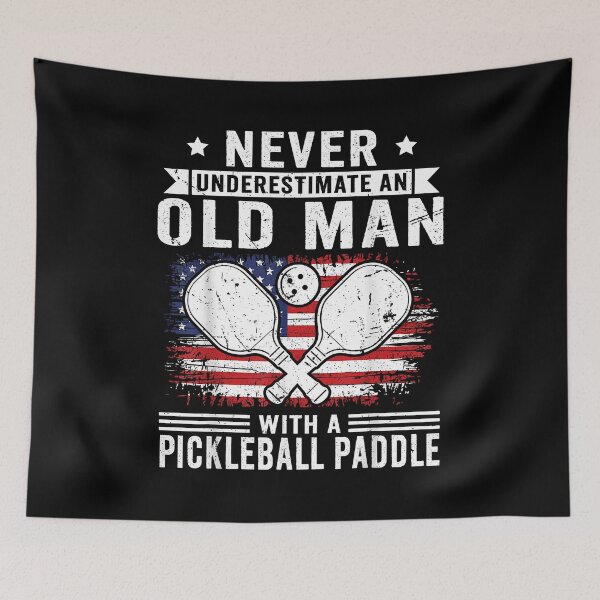 Item preview, Never Underestimate an Old Man with a Pickleball Paddle Men designed and sold by Boutkimaewab.