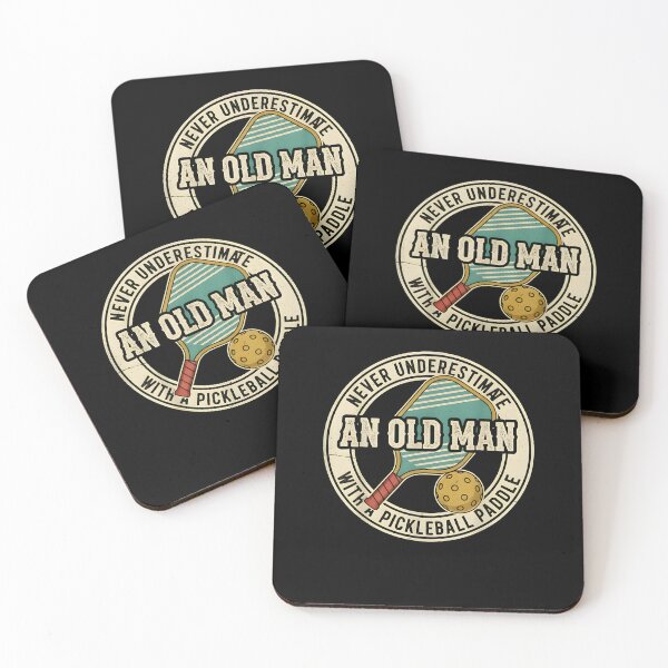 Item preview, Mens Never Underestimate an Old Man with A Pickleball Paddle designed and sold by Boutkimaewab.