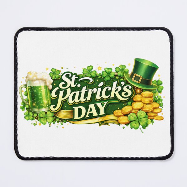 Item preview, St. Patrick’s Day Lucky Shamrock & Gold – Irish Beer Celebration designed and sold by Aura.Creative.