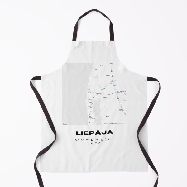 Item preview, Liepāja Latvia Coordinates Wall Art | Baltic Coastal City Print designed and sold by RM-Journey.