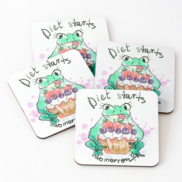Artikelvorschau, Lustiger Frosch Diätstars morgen entworfen und verkauft von Nata-pattern.