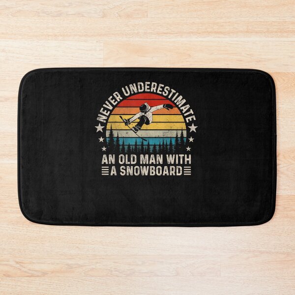 Item preview, Never Underestimate An Old Man With A Snowboard Funny Skiing designed and sold by Boutkimaewab.