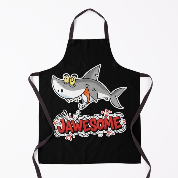 Item preview, Jawesome Shark Pun Funny Great White Cartoon designed and sold by Taridesign.