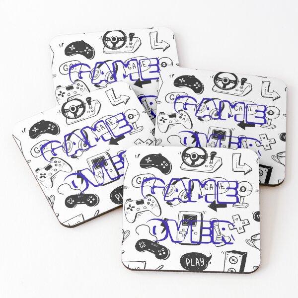 Item preview, Retro Gamer Game Over - Peek-Through Icon Pattern designed and sold by VibeArtShop.