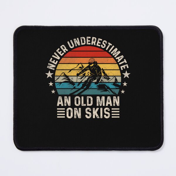 Item preview, Never Underestimate An Old Man On Skis Funny Skiing designed and sold by Boutkimaewab.