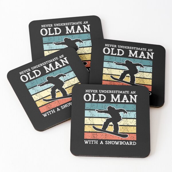 Item preview, Never Underestimate An Old Man With A Snowboard Snowboarding designed and sold by Boutkimaewab.