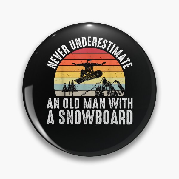 Item preview, Snowboarding Never Underestimate An Old Man With A Snowboard designed and sold by Boutkimaewab.