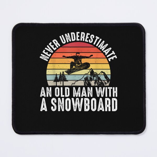 Item preview, Snowboarding Never Underestimate An Old Man With A Snowboard designed and sold by Boutkimaewab.