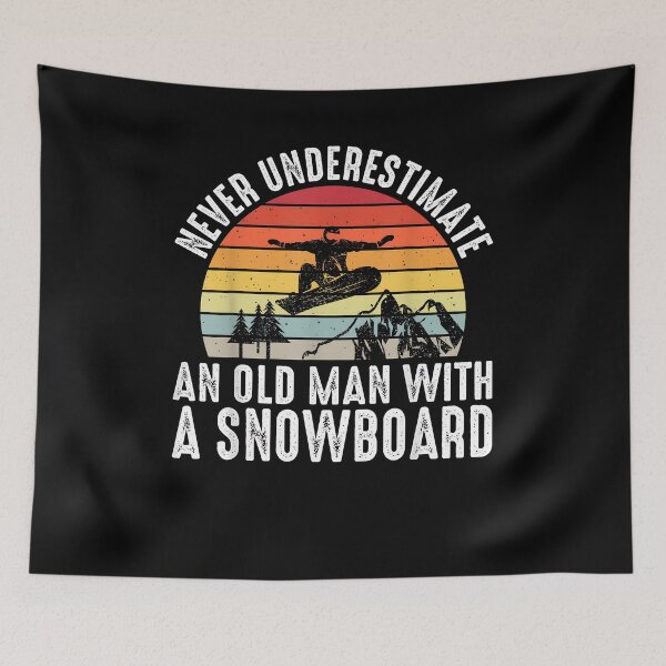 Item preview, Snowboarding Never Underestimate An Old Man With A Snowboard designed and sold by Boutkimaewab.