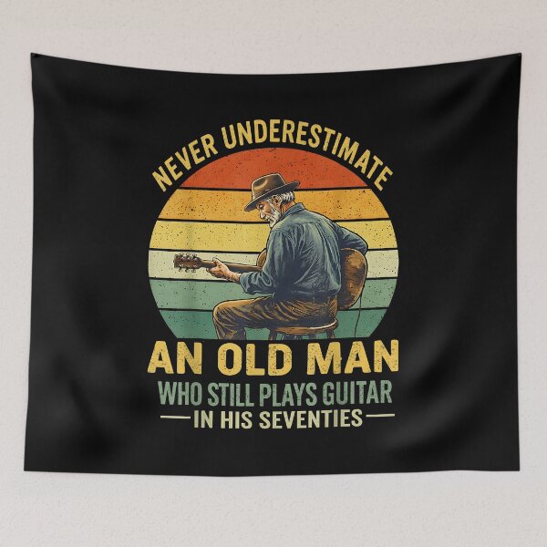 Item preview, Never Underestimate Old Man Who Still Plays Guitar Men Gifts designed and sold by Boutkimaewab.