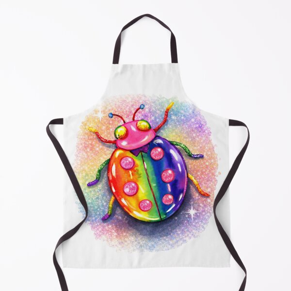 Item preview, Luck Be A Ladybird - Rainbow Glitter Ladybird – Joyful Watercolour Bug of Colour & Light designed and sold by LKBMCreative.