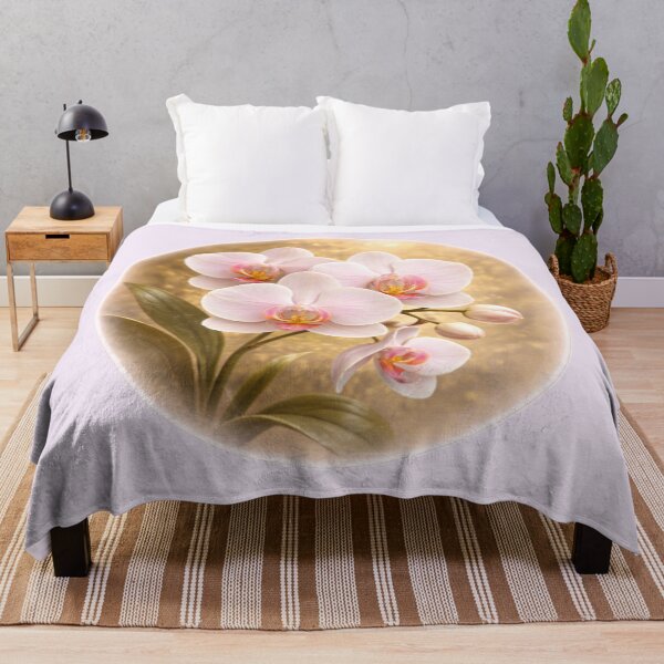Item preview, Exotic Orchid Blossom – Elegant Botanical Portrait designed and sold by TheJoyfulPen.