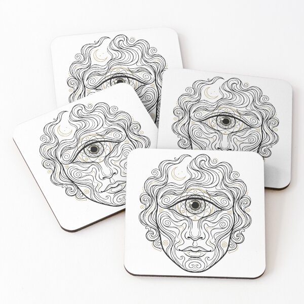Item preview, Mystic Face Eye Sacred Geometry Emblem designed and sold by AD-NOVA!!!.