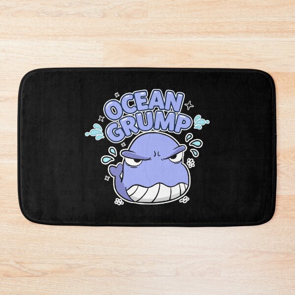 Item preview, Ocean Grump Purple Whale Cartoon designed and sold by Taridesign.