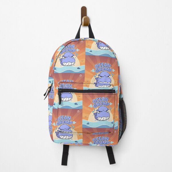 Item preview, Ocean Grump Purple Whale Cartoon designed and sold by Taridesign.