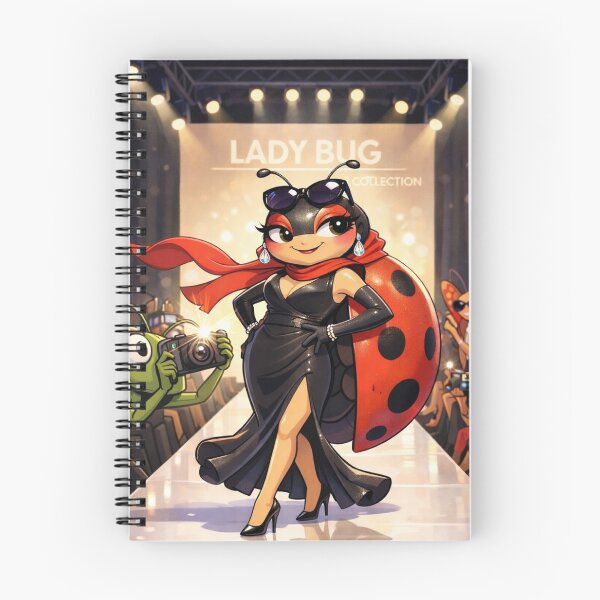 Item preview, Ladybug Runway Model Cartoon – Fashion Bug Funny Sticker & Cute Insect Art designed and sold by AnimalMarvels.