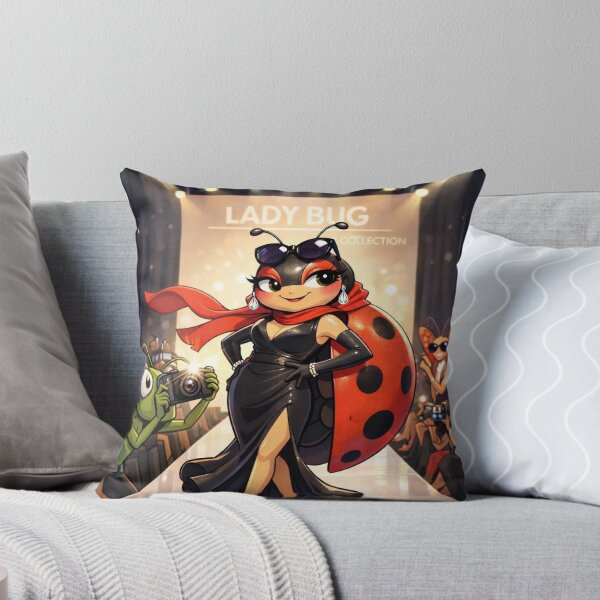 Item preview, Ladybug Runway Model Cartoon – Fashion Bug Funny Sticker & Cute Insect Art designed and sold by AnimalMarvels.