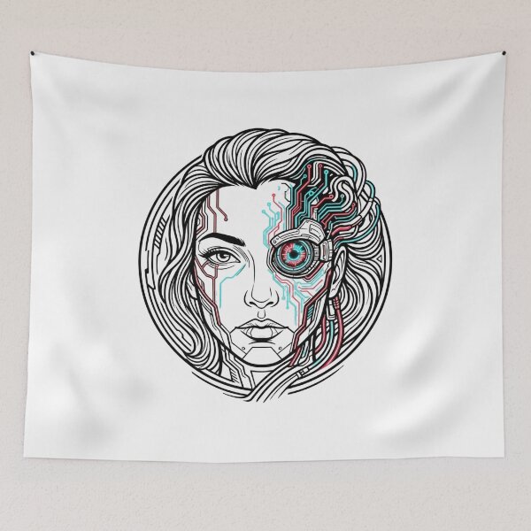 Item preview, Cyberpunk Vision Mechanical Eye Face designed and sold by AD-NOVA!!!.