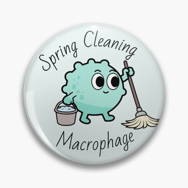 Item preview, Cute Macrophage - Spring Cleaning designed and sold by MicroMarket.