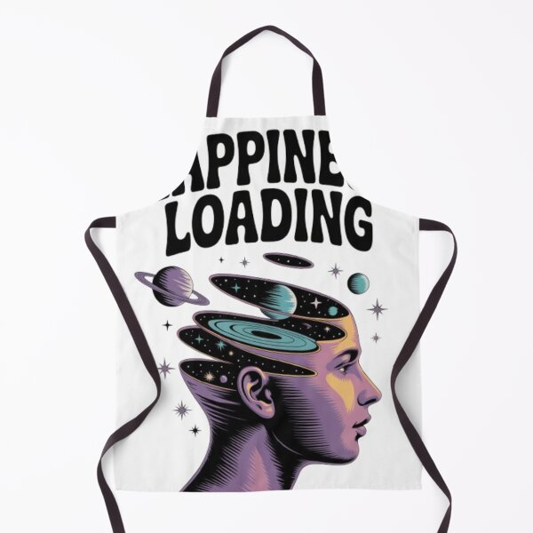 Item preview, Happiness Loading – Cosmic Mind Retro Space Illustration designed and sold by NewUSShop.