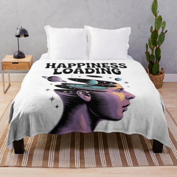 Item preview, Happiness Loading – Cosmic Mind Retro Space Illustration designed and sold by NewUSShop.