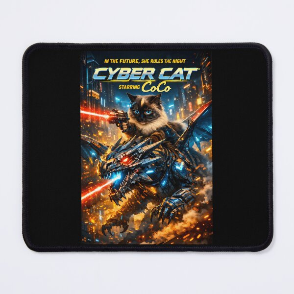 Item preview,  Cyber Cat Coco  Neon Dragon Rider designed and sold by DesignisMine.